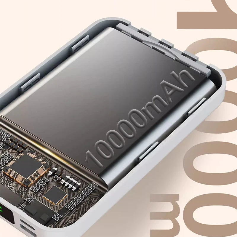 Power Bank 1000mAh Magnetic Battery Pack Power Bank with USB-C Cable 20W Fast Charging Ultra Slim
