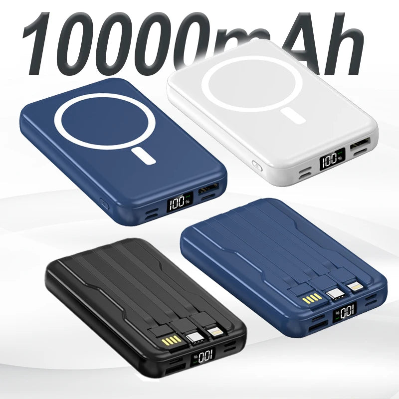 Power Bank 1000mAh Magnetic Battery Pack Power Bank with USB-C Cable 20W Fast Charging Ultra Slim
